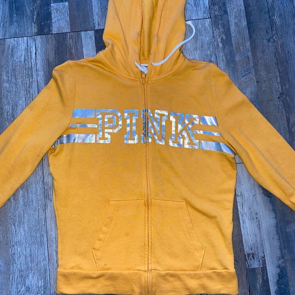 PINK Victoria's Secret Sweaters - Yellow VS pink zip up sweater